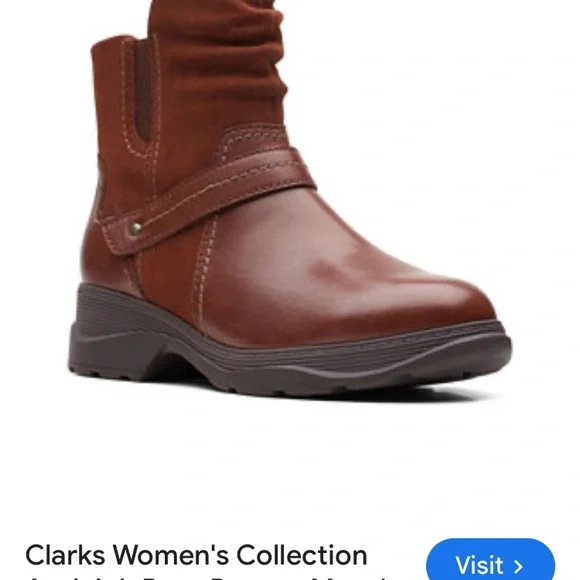 Brown Leather Ankle Boots - Picture 2 of 6